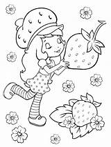 Strawberry Coloring Pages Shortcake Kids sketch template