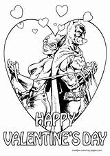 Batman Coloring Pages Catwoman Valentines Superhero Color Valentine Spiderman Maatjes Print Cliparts Happy Printable Kids Colouring Hulk Mary Getcolorings Lois sketch template