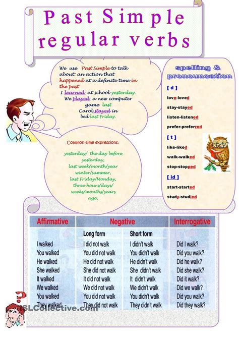 simple past regular verbs regular verbs verb computer love