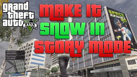 Gta 5 Make It Snow In Gta 5 Story Mode Snowy Weather