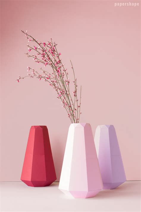paper flower vase sleeve  easy  template