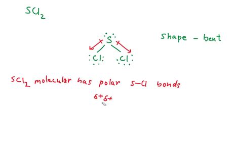 solved  scl molecule  polar  nonpolar bonds   bent