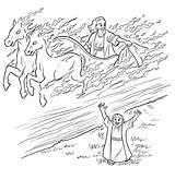 Elijah Chariot Elisha Horse Prophet Kids Craft Widow Sketchite Christianity Gcssi sketch template