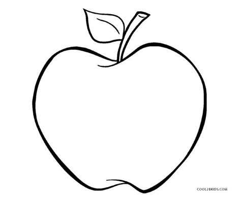printable apple coloring pages  kids apple coloring pages
