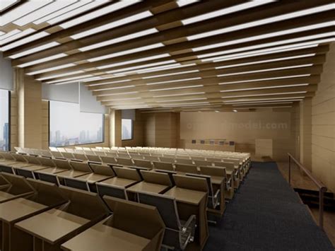 lecture hall interior  model max vray opendmodel