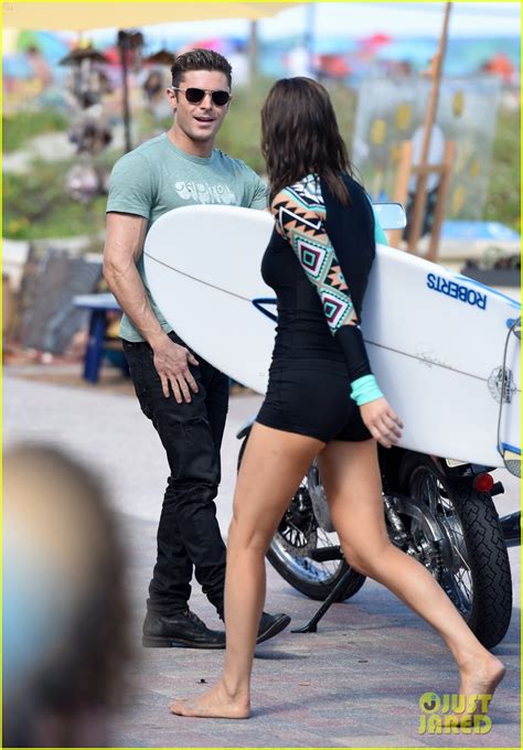 Zac Efron Shows His Muscles On A Motorcycle For Baywatch