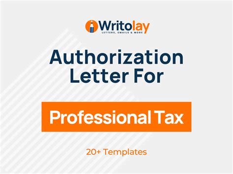 professional tax authority letter format  templates writolay