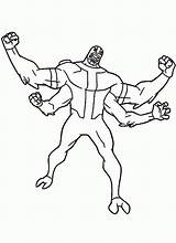 Coloring Pages Ben Arms Four Alien Strongest Pitch Perfect Print Ben10 Clipart Library Getcolorings Mainstream sketch template