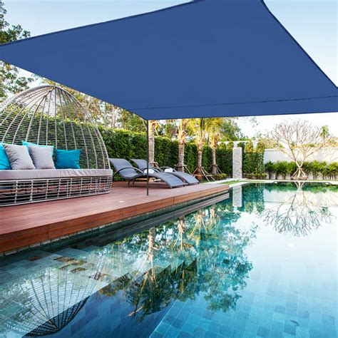 sun shade sail canopy waterproof oxford cloth permeable pergolas top cover  outdoor patio