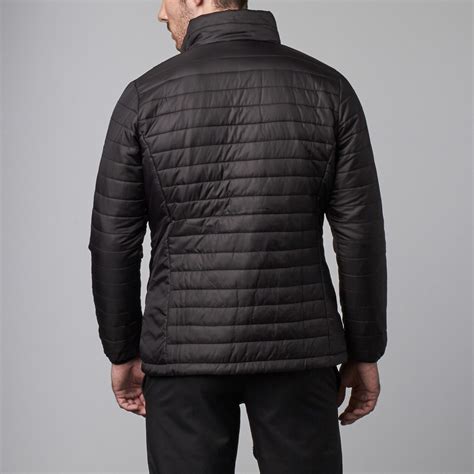 mens heated insulated jacket black  venture heat touch  modern