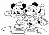 Minnie Coloring Winter Pages Mickey Mouse Skating Printable Ice Disney Kids Clip Sheets Book Color Christmas Disneyclips Fun Gif Rocks sketch template