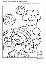 Coloring Circus Color Carnival Carnaval Preschool Pages Crafts Clown Number Kids Worksheets Numbers Theme Joyce Clowns Coloriage Magique Activities Juf sketch template