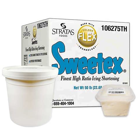 sweetex high ratio shortening  oz   lbs