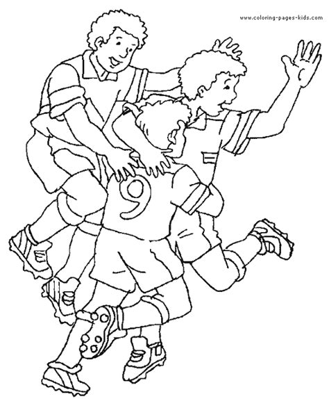 soccer goal color page coloring pages  kids sports coloring