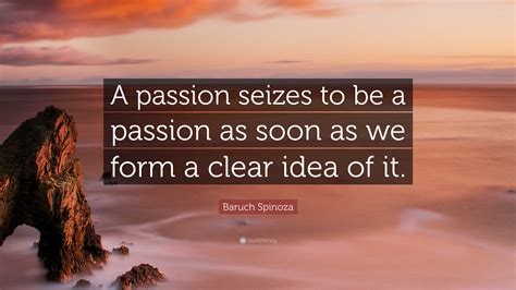 baruch spinoza quote “a passion seizes to be a passion as soon as we