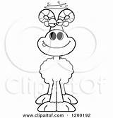 Ram Sheep Drunk Clipart Royalty Cory Thoman Vector Cartoon 2021 sketch template