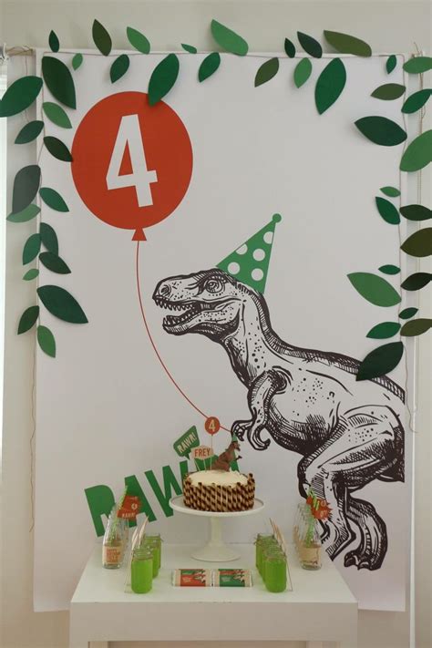 birthday inspiration dinosaur party askbirthdaycom  number
