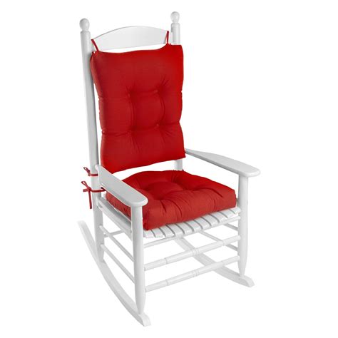 porch outdoorindoor red rocking chair cushion set walmartcom