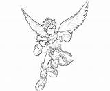 Pit Kid Dark Icarus Fly Coloring Pages Printable sketch template