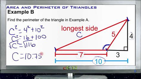 area  perimeter  triangles examples basic geometry concepts