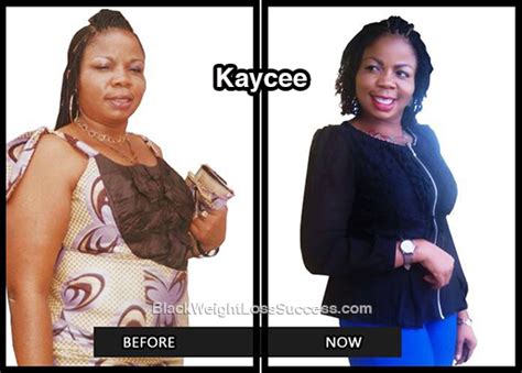 kaycee lost  pounds black weight loss success
