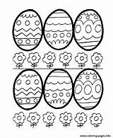 Easter Coloring Egg Eggs Pages Printable Kids Sheets Flowers Easy Print Color Colouring Activity Occasions Holidays Special Outlines Sheet Honkingdonkey sketch template