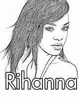 Rihanna Coloring Pages Printable Sheet Print Color Beautiful Superstar Kids Getcolorings Categories sketch template