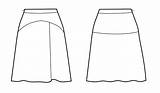 Skirt Pattern Yoke Skirts Sewing Patterns Drawing Technical Lekala Women Pleat Front Asymmetric Line Choose Board Sewist sketch template