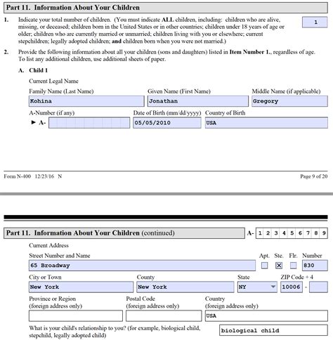 N 400 Fillable Form Printable Forms Free Online