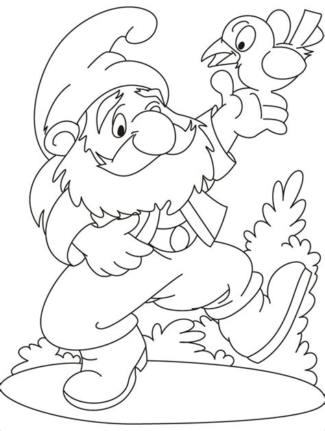 gnome printable coloring pages