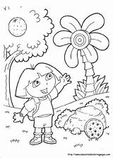 Dora Coloring Pages Kids Printable Explorer Sheets Site Dibujos Little Para Tinkerbell sketch template