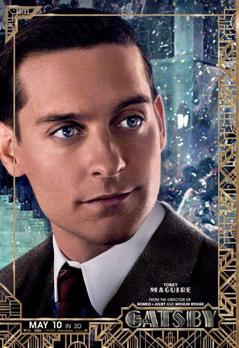 great gatsby character poster tobey maguire heyuguys