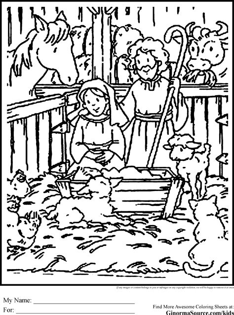 printable christmas story coloring pages