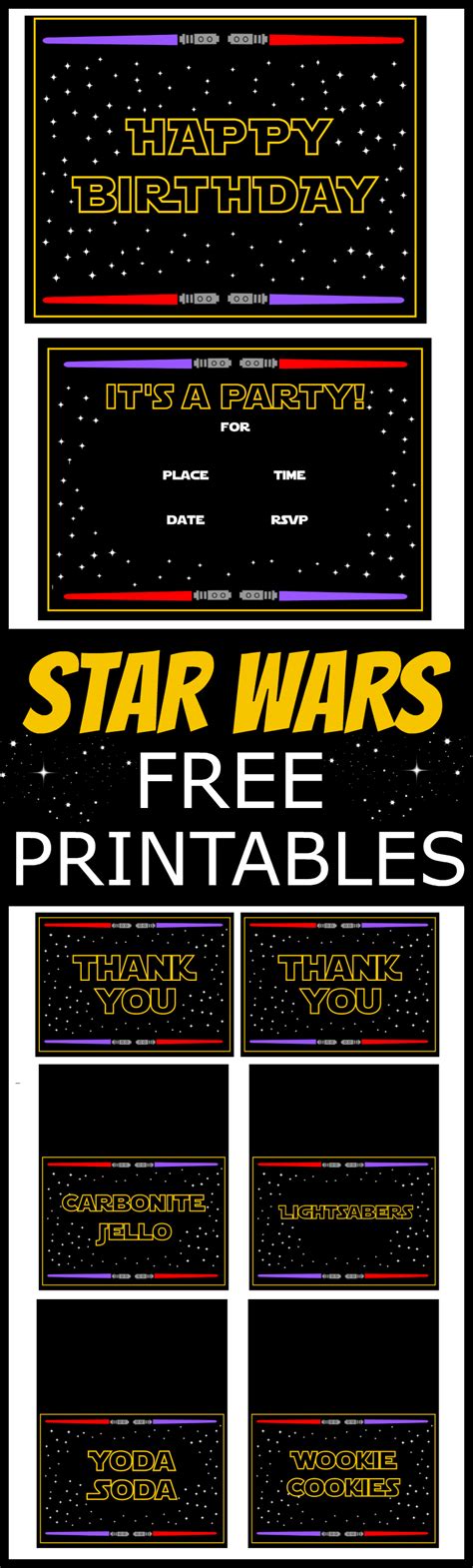 star wars  printables catch  party