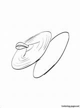 Cymbals Drawing Cymbal Coloring Pages Getdrawings sketch template