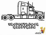 Coloring Freightliner Truck Trucks Pages Yescoloring Print Kids Cold Stone sketch template