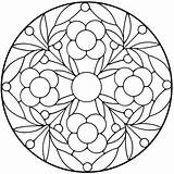Stained Glass Coloring Pages Mandala Pattern Designs Patterns Floral Book Club Scribd Enregistrée Depuis sketch template