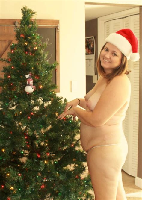 chubby wife gets naked for christmas bbw fuck pic