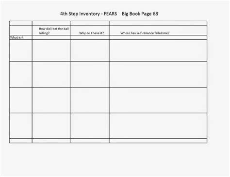 aa  step worksheet diocesisdemonteria printable aa step