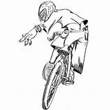 Bmx Coloring Pages Bike Racing Race Printable Color Getcolorings Popular sketch template