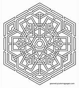Coloring Pages Mandala Sacred Geometric Geometry Print Hard Celtic Snowflake Labyrinth Printable Color Imgur Patterns Cross Pattern Meditations Geometri Azcoloring sketch template