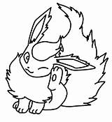 Flareon Coloring Pages Drawing Color Clipartmag Getcolorings sketch template