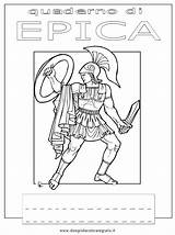 Colorare Copertine Alfabeto Epica sketch template