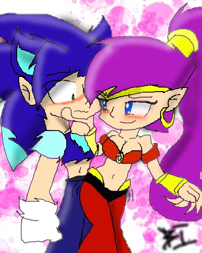 shantae dances with sonic by sonicart100 on deviantart
