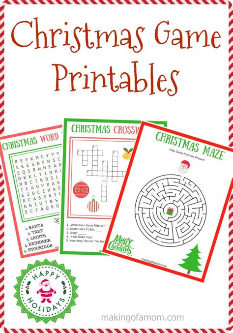 printable christmas games  christmas printables christmas