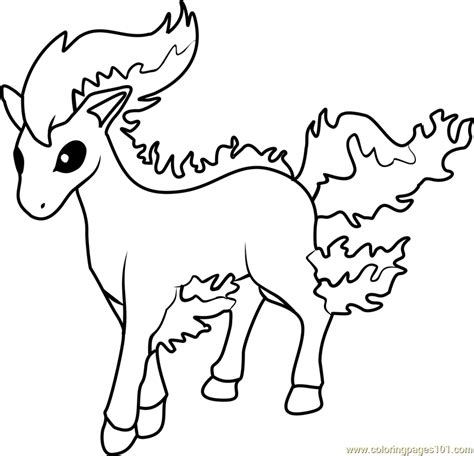 ponyta pokemon coloring page  pokemon coloring pages
