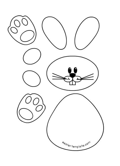 easter bunny templates printable    collection   easter