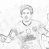 Messi Coloring Pages Lionel Soccer Colouring Print Color Getdrawings Getcolorings sketch template