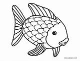 Fish Coloring Pages Rainbow Printable Kids Cool2bkids sketch template