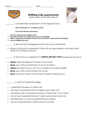 whittling chip requirements  fill  printable fillable